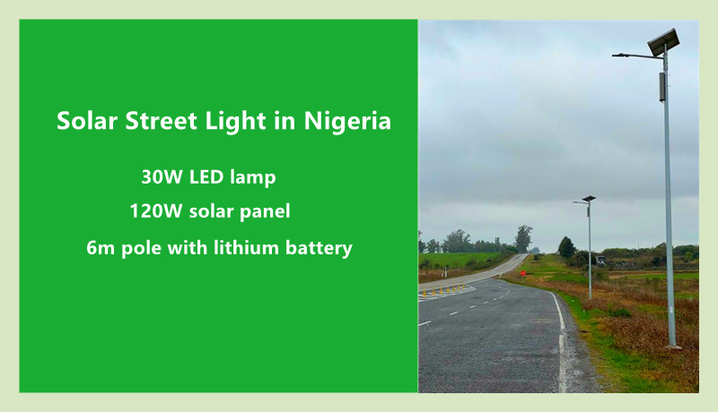 Lampadaire solaire au Nigeria