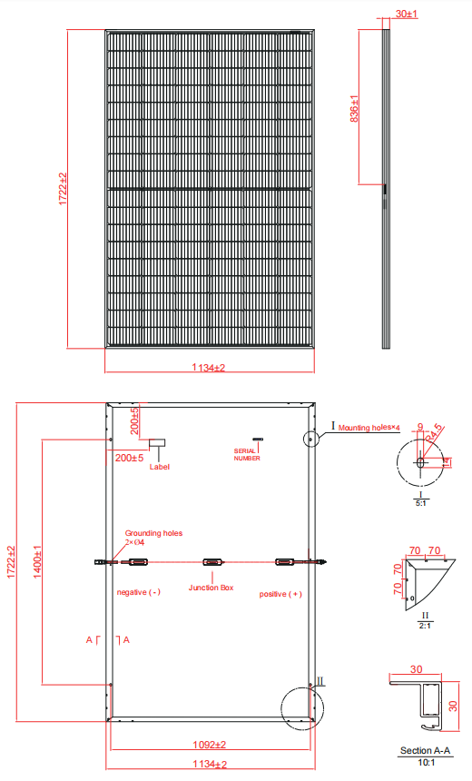 400W-415W Electrical Characteristics