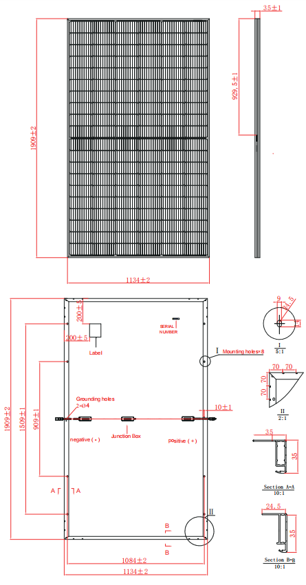 445w-460w Electrical Characteristics