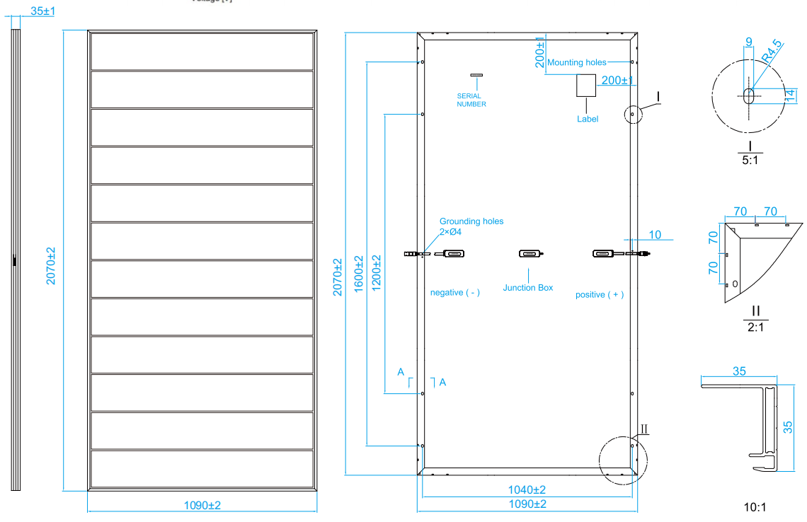 450W-490W Electrical Characteristics