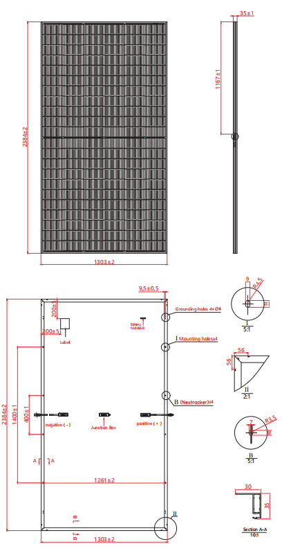 655W-670W Electrical Characteristics