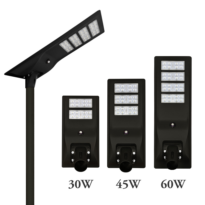 High lumen 60w led street light all in one solar led street light for street road 1