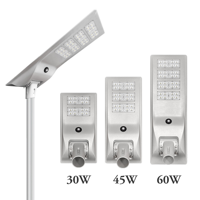 High lumen 60w led street light all in one solar led street light for street road 4